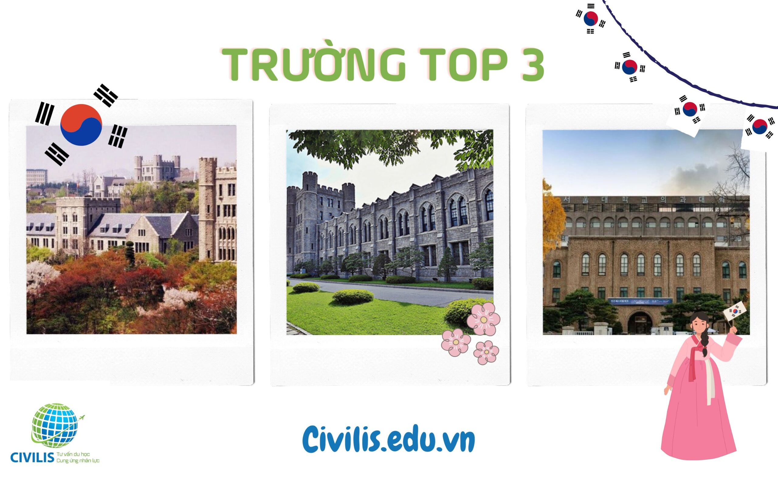 Trường Đại học TOP 3 Hàn Quốc là gì?