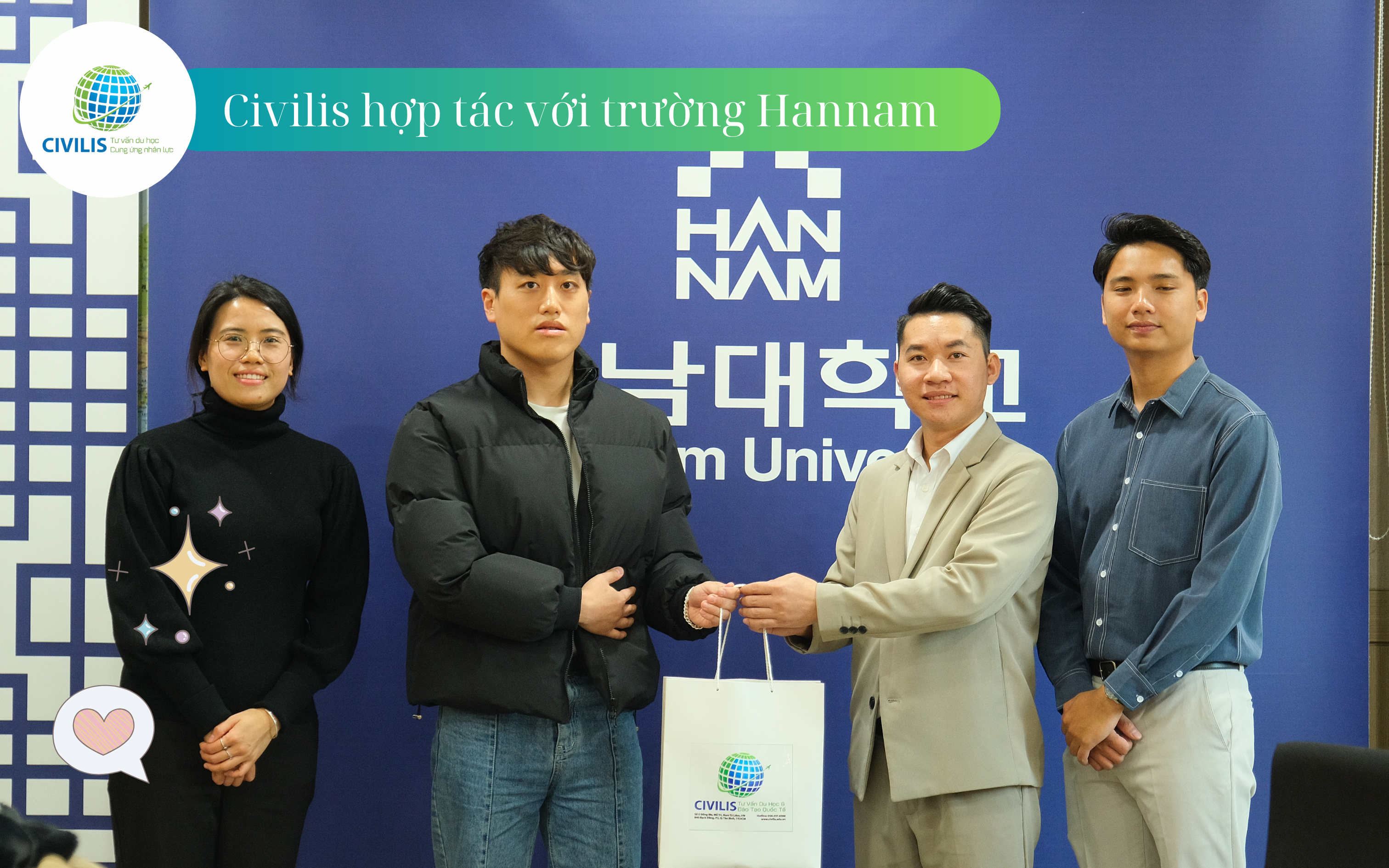 Civilis hợp tác với trường đại học Hannam